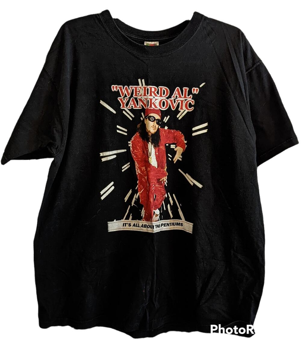 VTG 1999 Weird Al Yankovic It's All About The Pentiums Tour Tee T-Shirt Mens XL